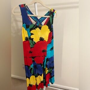 Floral Rayon Midi-length dress